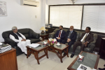 La délégation de la Ligue rencontre le chef du bloc du Cachemire au Sénat pakistanais