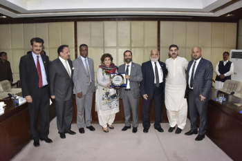 La délégation de la Ligue rencontre la commission des relations extérieures du Sénat du Pakistan