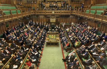 Expulsion of the occupation’ supporters from the British Parliament Hall during a symposium to discuss the issue of Jerusalem.