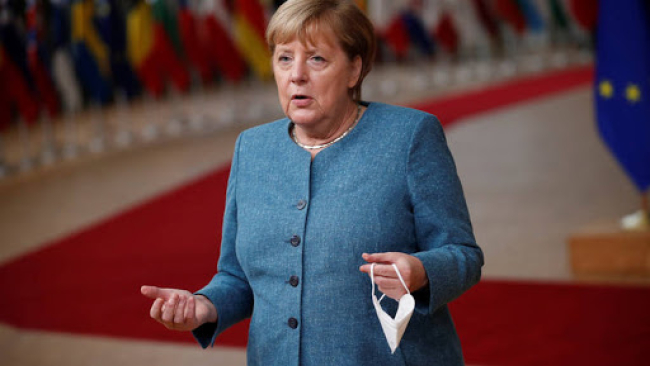 MERKEL: GERMANY SUPPORTS THE ESTABLISHMENT OF A PALESTINIAN STATE BASED ON THE TWO-STATE SOLUTION