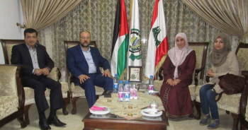 Baraka meets the Algerian MP Samira Dawaifiah in Beirut
