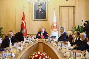 TBMM Başkanı Şentop, Ürdün Temsilciler Meclisi Filistin Komitesi Heyetini Kabul Etti