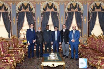 Delegation of the League of Parliamentarians for Al-Quds visit the governor of Istanbul
