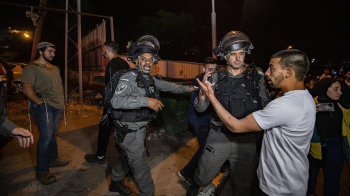 İsrail Güvenlik Güçleri Doğu Kudüs’te Yahudi Yerleşim Karşıtı Gösteri Yapan Filistinlilere Müdahale Etti