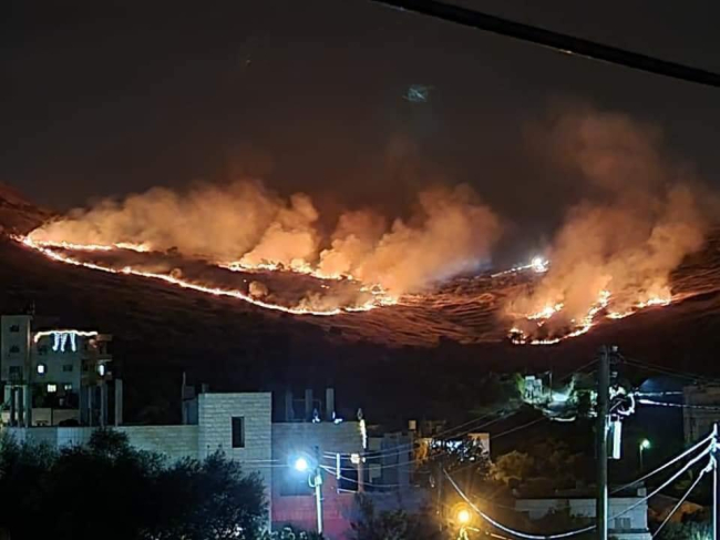 ISRAELI SETTLERS SET TORCH FARMLANDS, ATTACK HOUSES SOUTH OF NABLUS