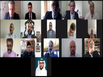 The executive Committee of the League of "Parliamentarians for Al-Quds" holds its periodic meeting remotely